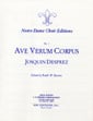 Ave Verum Corpus SAB choral sheet music cover